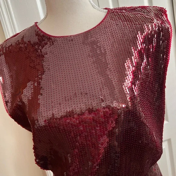 EXPRESS Sequin Midi Dress. Size S - Picture 13 of 16